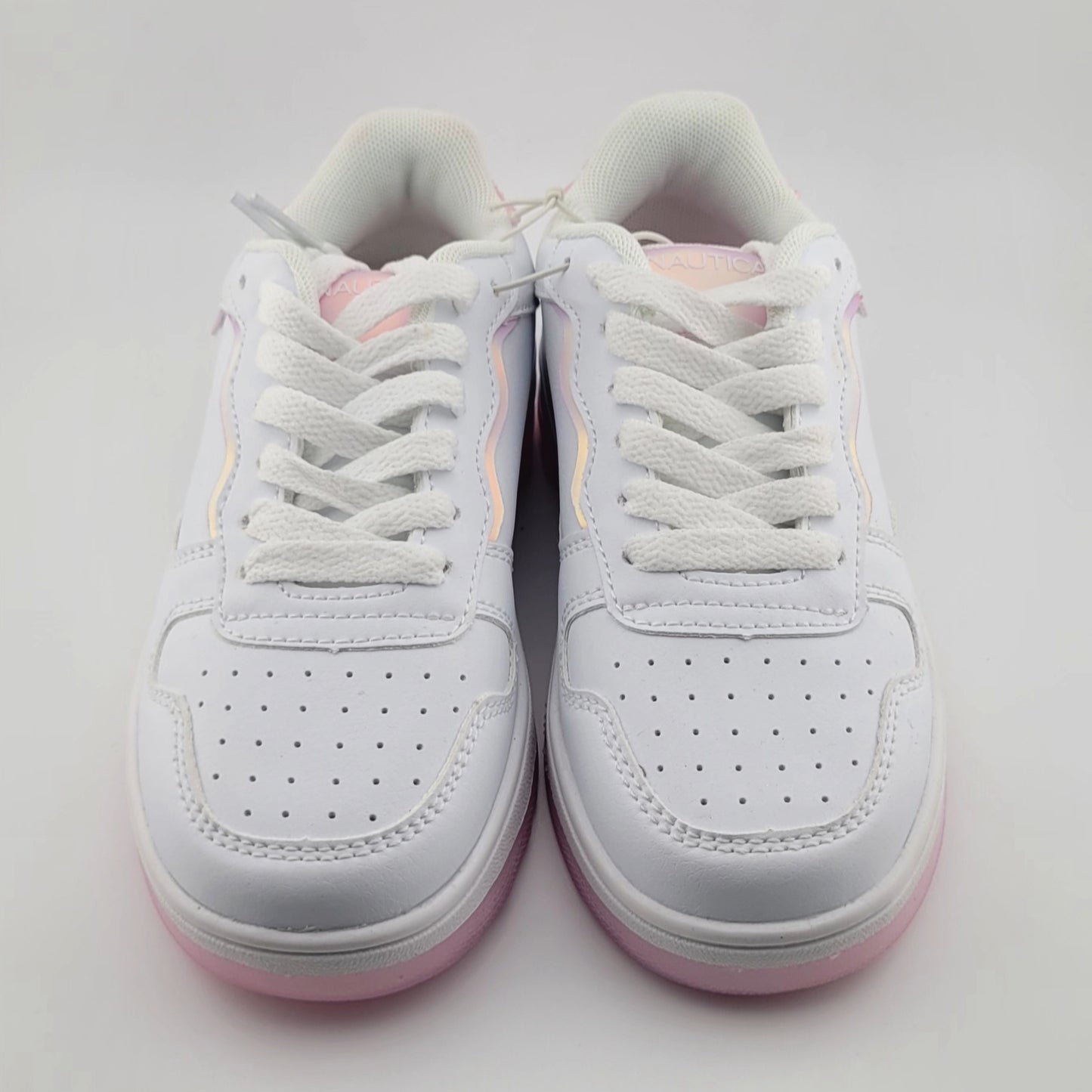 Tennis Nautica blanco con rosados