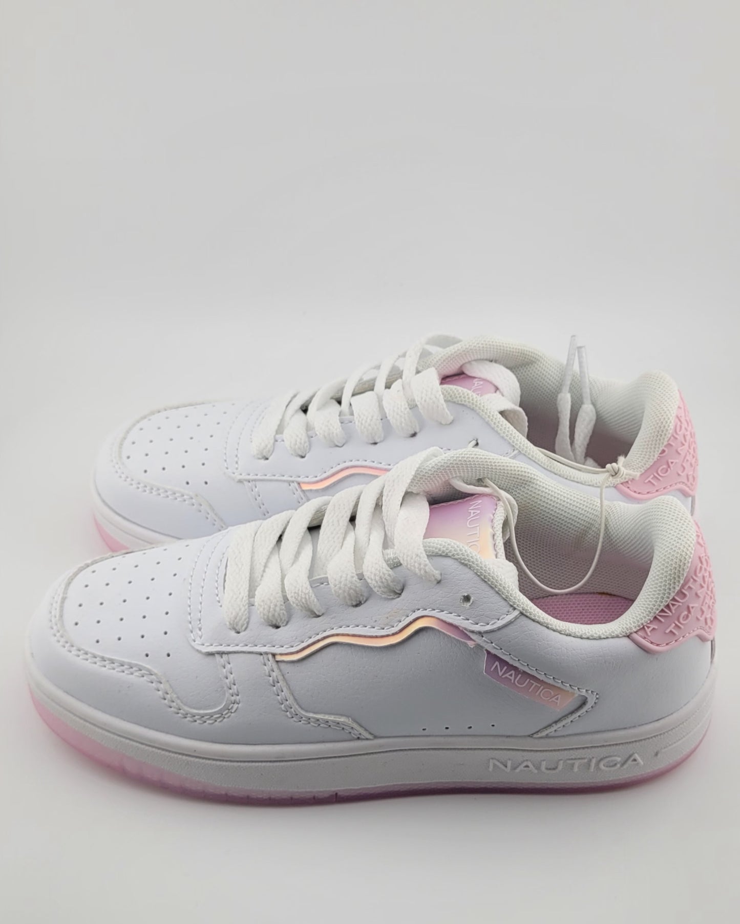 Tennis Nautica blanco con rosados