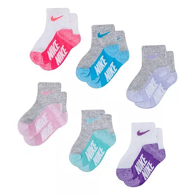 Set de calcetines Nike suela colores 6 pk