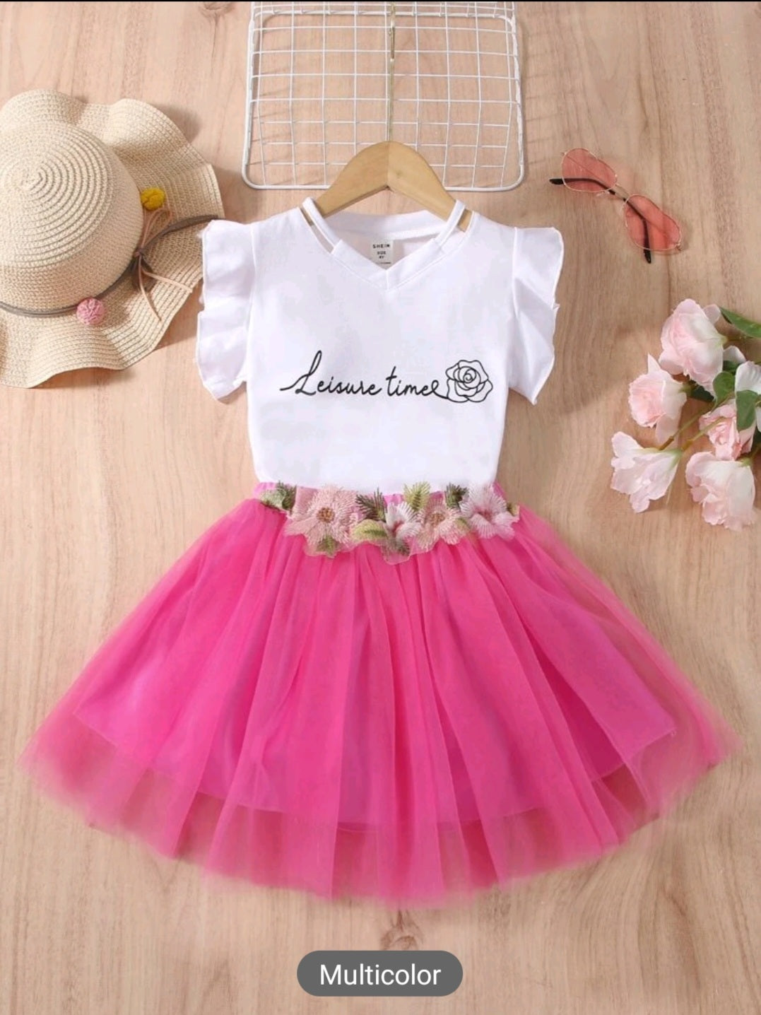 Blusa blanca falda tutu