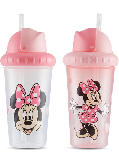 Set de 2 vasos con pajilla Disney Mickey celeste