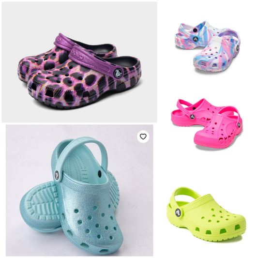 Crocs Lila tigreadas