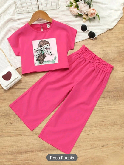 Blusa con dibujo y pantalon